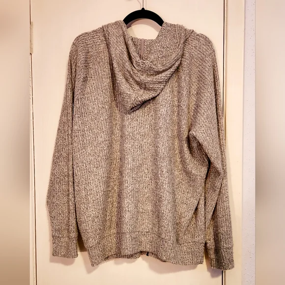 Torrid Brushed Waffle Raglan Zip up Hoodie jacket, size 2x - Picture 3 of 6